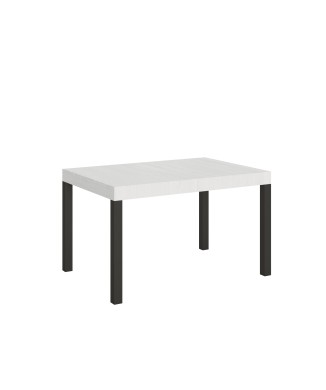 Everyday Table - Table extensible 90X120/224 cm Everyday Frêne Blanc Structure Anthracite