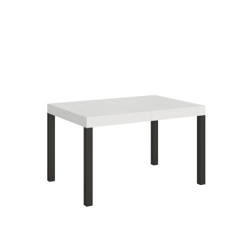 Everyday Table - Table extensible 90X120/224 cm Everyday Frêne Blanc Structure Anthracite