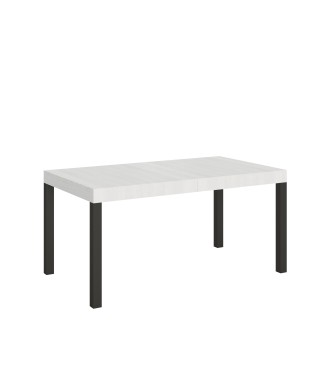 Everyday Table - Table extensible 90x160/264 cm Everyday Frêne Blanc Structure Anthracite