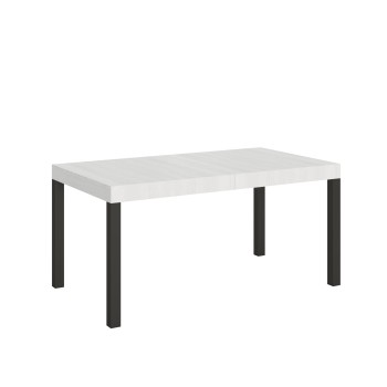 Everyday Table - Table extensible 90x160/264 cm Everyday Frêne Blanc Structure Anthracite