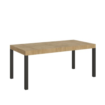 Everyday Table - Table extensible 90x180/284 cm Everyday Frêne Blanc Structure Anthracite