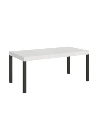 Everyday Table - Table extensible 90x180/284 cm Everyday Frêne Blanc Structure Anthracite