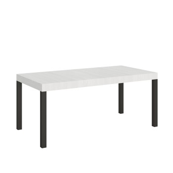 Everyday Table - Table extensible 90x180/284 cm Everyday Frêne Blanc Structure Anthracite