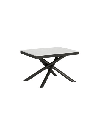 Table Famas Evolution - Table extensible 90x120/224 cm Famas Evolution Frêne Blanc Structure Anthracite