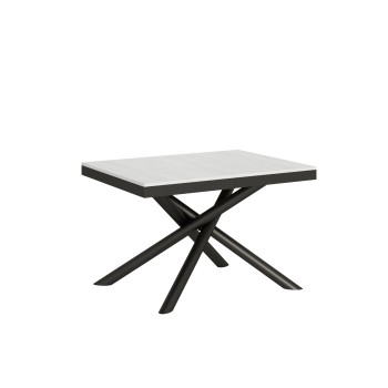 Table Famas Evolution - Table extensible 90x120/224 cm Famas Evolution Frêne Blanc Structure Anthracite