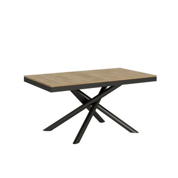 Table Famas Evolution - Table extensible 90x160/264 cm Famas Evolution Frêne Blanc Structure Anthracite