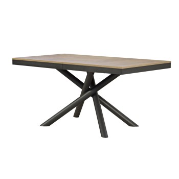 Table Famas Evolution - Table extensible 90x160/264 cm Famas Evolution Frêne Blanc Structure Anthracite