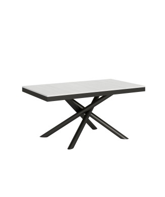 Table Famas Evolution - Table extensible 90x160/264 cm Famas Evolution Frêne Blanc Structure Anthracite