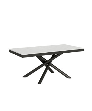 Table Famas Evolution - Table extensible 90x180/284 cm Famas Evolution Frêne Blanc Structure Anthracite