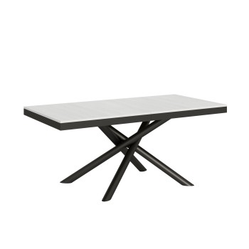 Table Famas Evolution - Table extensible 90x180/284 cm Famas Evolution Frêne Blanc Structure Anthracite