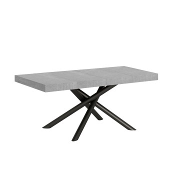 Famas Premium Table - Table extensible 90x120/224 cm Famas Premium Frêne Blanc Structure Anthracite