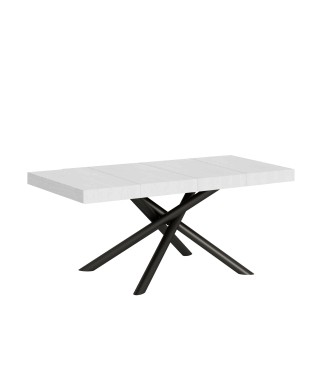 Famas Premium Table - Table extensible 90x120/224 cm Famas Premium Frêne Blanc Structure Anthracite