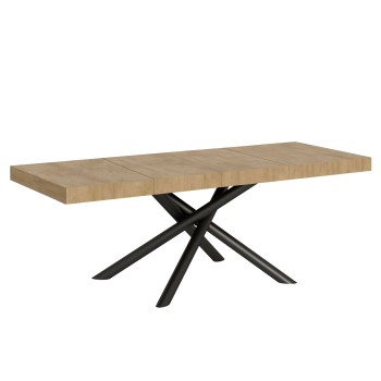 Famas Premium Table - Table extensible 90x160/264 cm Famas Premium Frêne Blanc Structure Anthracite