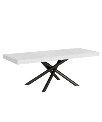 Famas Premium Table - Table extensible 90x160/264 cm Famas Premium Frêne Blanc Structure Anthracite