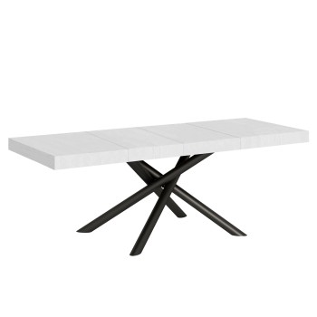 Famas Premium Table - Table extensible 90x160/264 cm Famas Premium Frêne Blanc Structure Anthracite