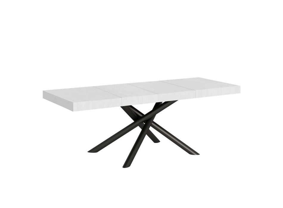 Famas Premium Table - Table extensible 90x160/264 cm Famas Premium Frêne Blanc Structure Anthracite