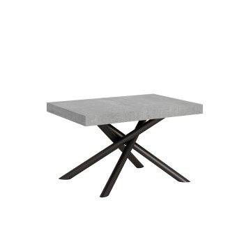 Famas Table - Table extensible 90x120/224 cm Famas Frêne Blanc structure Anthracite