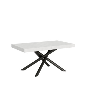 Famas Table - Table extensible 90x160/264 cm Famas Frêne Blanc structure Anthracite