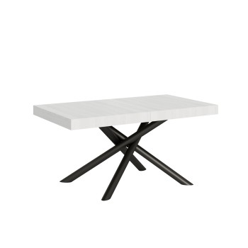 Famas Table - Table extensible 90x160/264 cm Famas Frêne Blanc structure Anthracite