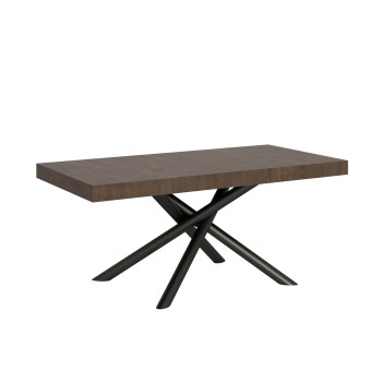 Famas Table - Table extensible 90x180/284 cm Famas Frêne Blanc structure Anthracite