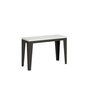 Table Double Flame - Table ouvrante 120/200x45/90 cm Flame Double Chêne Nature Structure Anthracite