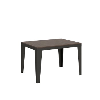 Table Flame Evolution Anthracite - Table extensible 90x120/224 cm Flame Evolution Frêne Blanc structure Anthracite