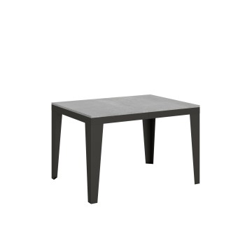 Table Flame Evolution Anthracite - Table extensible 90x120/224 cm Flame Evolution Frêne Blanc structure Anthracite