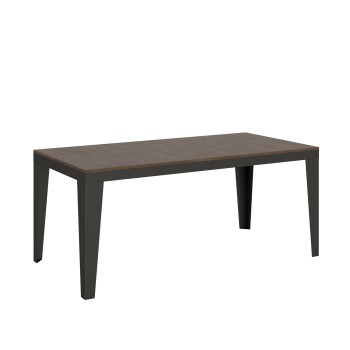 Table Flame Evolution Anthracite - Table extensible 90x180/284 cm Flame Evolution Frêne Blanc structure Anthracite