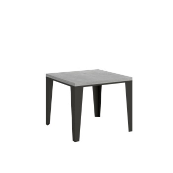 Table Flame Libra - Table ouvrante 90x90/180 cm Flame Libra Chêne Nature Structure Anthracite