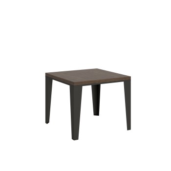 Table Flame Libra - Table ouvrante 90x90/180 cm Flame Libra Chêne Nature Structure Anthracite