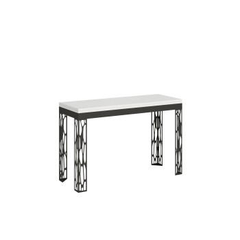 Table Double Ghibli - Table ouvrante 120/200x45/90 cm Ghibli Double Chêne Nature Structure Anthracite