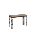 Table ouvrante 120/200x45/90 cm Ghibli Double structure Anthracite