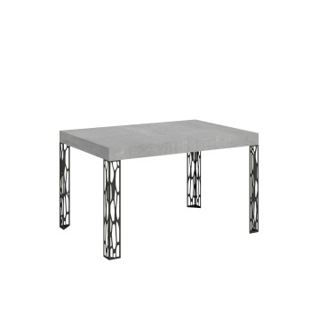 Table Ghibli - Table extensible 90x120/224 cm Ghibli Frêne Blanc Structure Anthracite