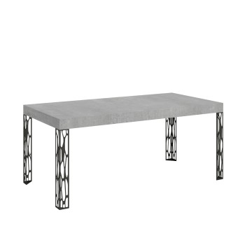 Table Ghibli - Table extensible 90x180/284 cm Ghibli Frêne Blanc Structure Anthracite