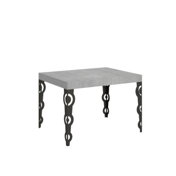 Table Karamay Anthracite - Table extensible 70x110/194 cm Karamay Frêne Blanc structure Anthracite