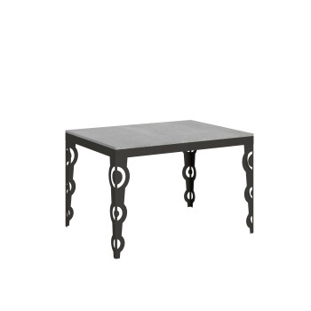 Table Karamay Evolution Anthracite - Table extensible 90x120/224 cm Karamay Evolution Frêne Blanc structure Anthracite