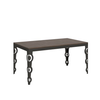 Table Karamay Evolution Anthracite - Table extensible 90x160/264 cm Karamay Evolution Frêne Blanc structure Anthracite