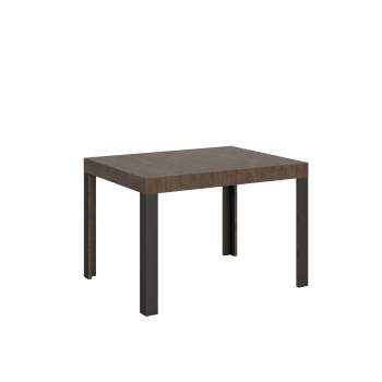 Table Linea - Table extensible 70x110/194 cm Linea Frêne Blanc structure Anthracite