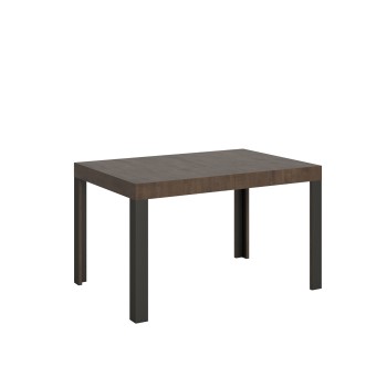 Table Linea - Table extensible 90x120/224 cm Linea Frêne Blanc structure Anthracite