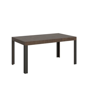 Table Linea - Table extensible 90x160/264 cm Linea Frêne Blanc structure Anthracite