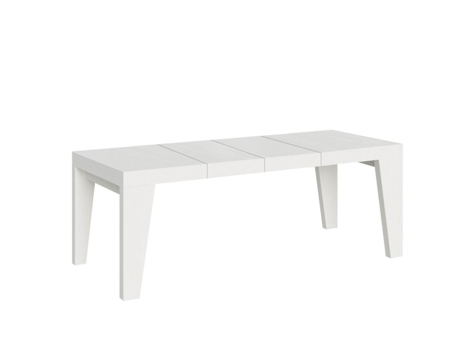 Table Naxy Premium - Table extensible 90x160/264 cm Naxy Premium Frêne Blanc