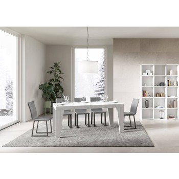 Table Naxy Premium - Table extensible 90x180/284 cm Naxy Premium Frêne Blanc