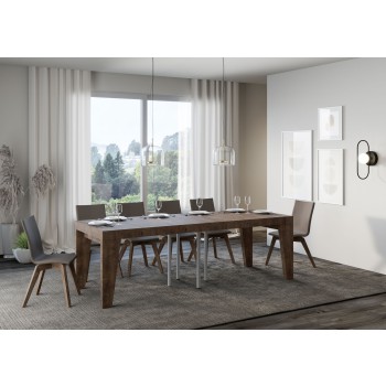 Table Naxy Premium - Table extensible 90x90/246 cm Naxy Premium Frêne Blanc