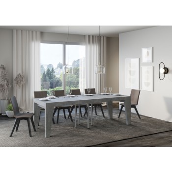 Table Naxy Premium - Table extensible 90x90/246 cm Naxy Premium Frêne Blanc