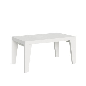 Table Naxy - Table extensible 90x160/264 cm Naxy Frêne Blanc