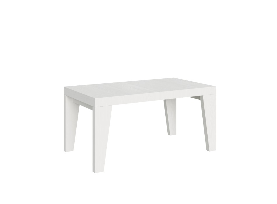 Table Naxy - Table extensible 90x160/264 cm Naxy Frêne Blanc