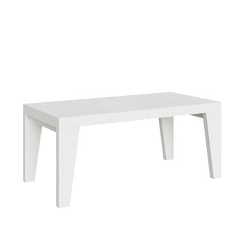 Table Naxy - Table extensible 90x180/284 cm Naxy Frêne Blanc