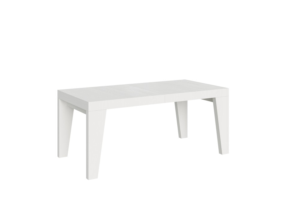 Table Naxy - Table extensible 90x180/284 cm Naxy Frêne Blanc