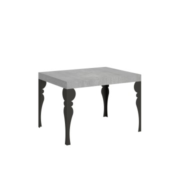 Table Paxon Anthracite - Table extensible 70x110/194 cm Paxon Frêne Blanc structure Anthracite