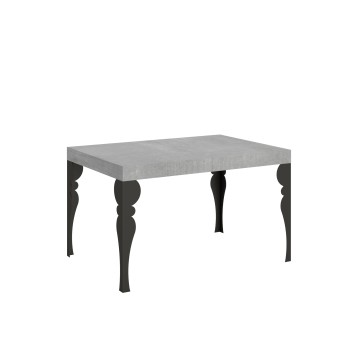 Table Paxon Anthracite - Table extensible 90X120/224 cm Paxon Frêne Blanc structure Anthracite